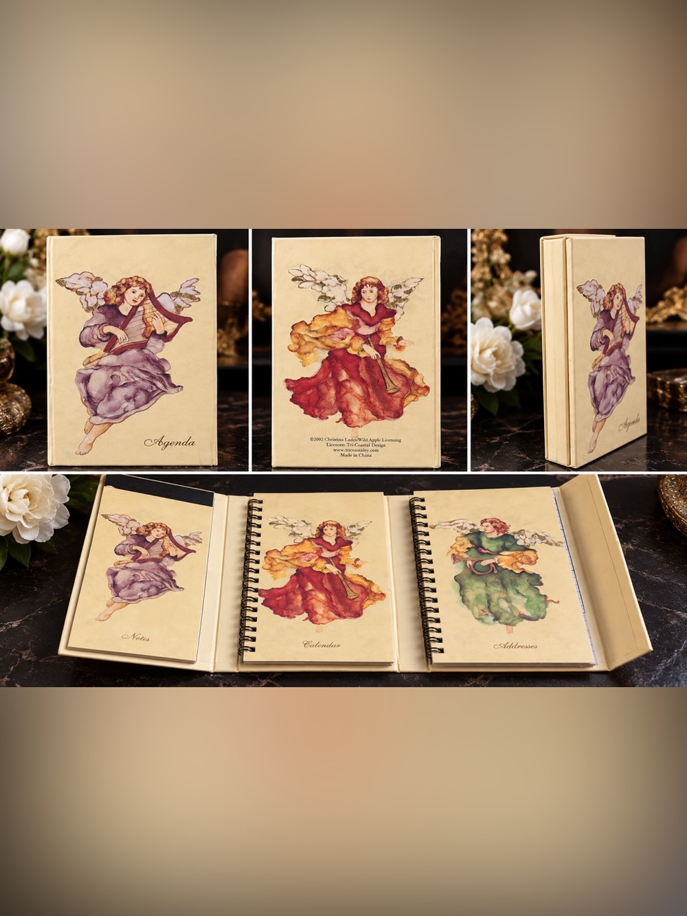 Tri-Coastal Design Angel Agenda Organizer – Notes, Calendar & Address Book